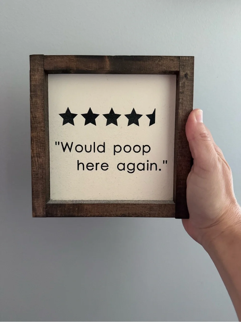 Wood Framed Sign 